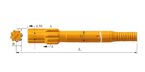R38 T38 Adaptador de mango para Furukawa HD150